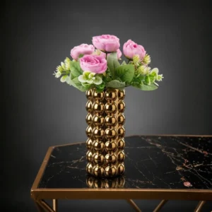 Golden Flower Vase