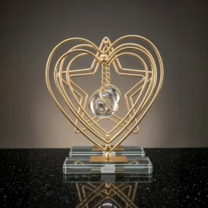 Gold Metal Heart