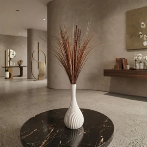 Metallic pampas grass