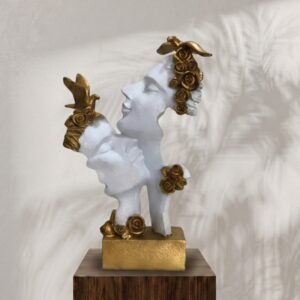 Romantic Couple Face Sculpture