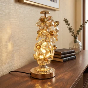 Crystal Floral Table Lamp