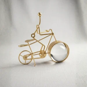 Golden Metal Bicycle