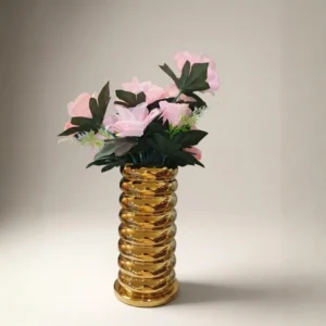 Mila Wave Gold Vase