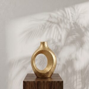 Gold Resin Vase