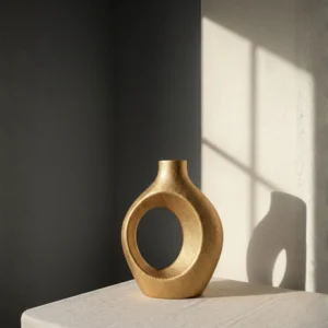 Gold Resin Vase