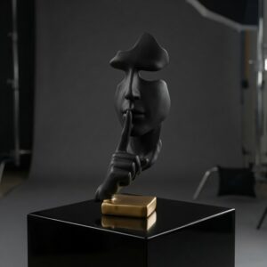 Black & Gold Silent statue